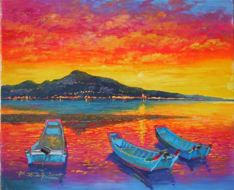 淡水夕景