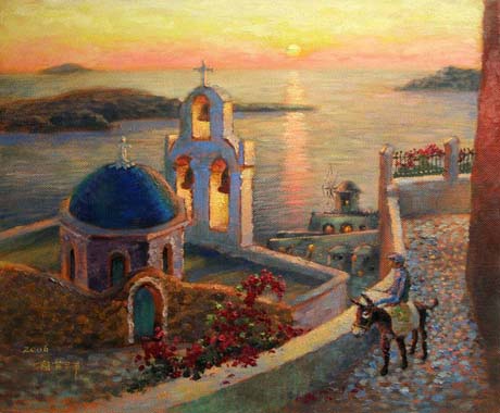 夕照愛琴海