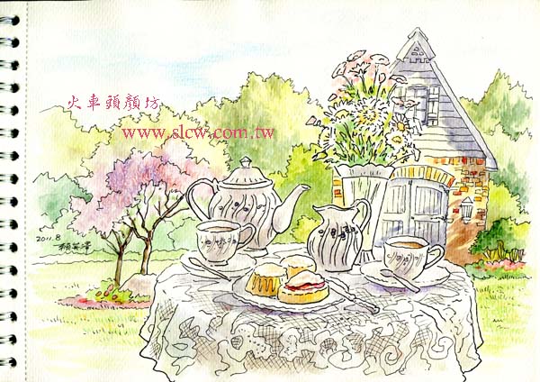 庭院午茶
